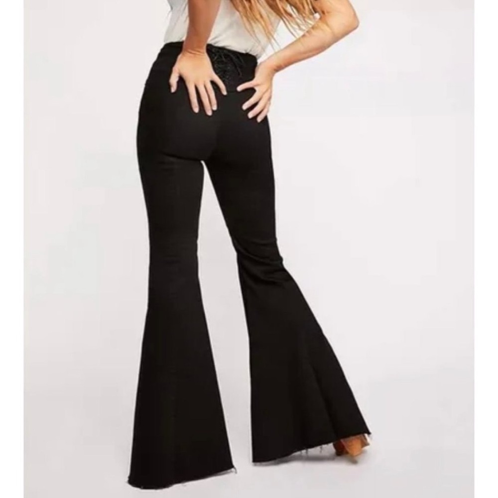 Free people flair black jeans size 29